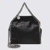 Stella Mccartney Black Faux Leather Micro Falabella Tote Bag In Black