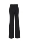 Stella Mccartney Black Flare Pants With Concealed Closure In Stretch Wool Woman In Black