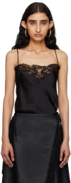 Stella Mccartney Top Mit Spitze In Black