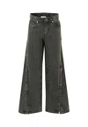 Stella Mccartney Black Jeans For Girl With Logo In Black