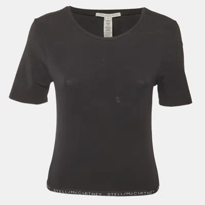 Pre-owned Stella Mccartney Black Jersey Crew Neck T-shirt M