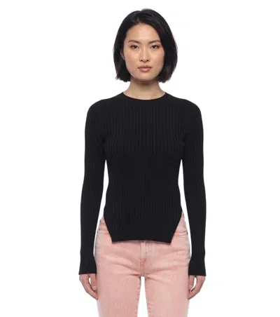 Stella Mccartney Black Knitted Crew Neck Sweater