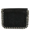 Stella Mccartney Black Ladies Falabella Small Flap Wallet In Black