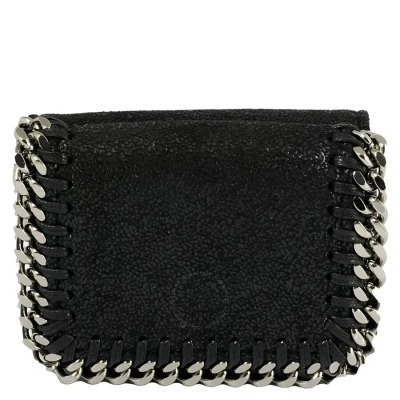 Stella Mccartney Black Ladies Falabella Small Flap Wallet