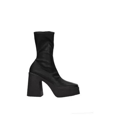 Stella Mccartney Black Leather Ankle