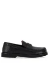 Stella Mccartney Black Leather Loafers In Black