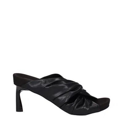 Stella Mccartney Black Leather Sandal