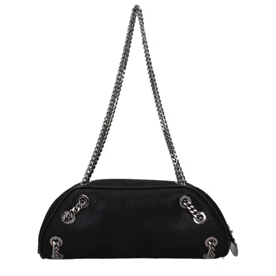 Stella Mccartney Black Leather Shoulder Bag