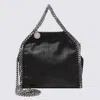 Stella Mccartney Black Leather Tiny Falabella Tote In Black
