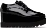 Stella Mccartney Black Limited Edition Elyse Monochrome Platform Derbys In Black