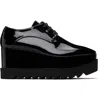 Stella Mccartney Black Limited Edition Elyse Monochrome Platform Derbys In Black
