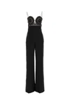 Stella Mccartney Broderie Anglais Flared-leg Jumpsuit In Black