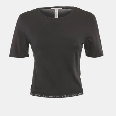 Pre-owned Stella Mccartney Black Logo Band Jersey T-shirt M