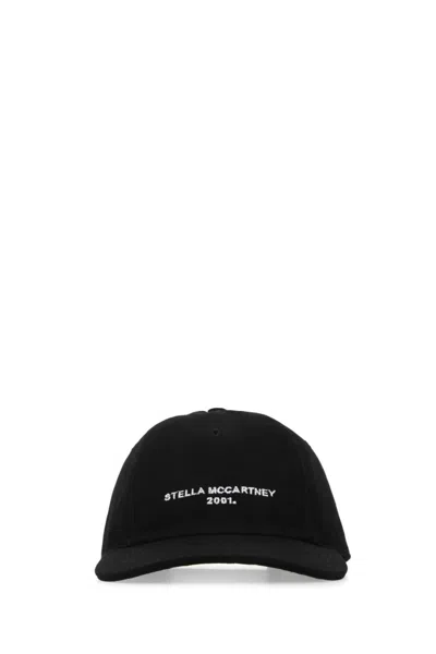 STELLA MCCARTNEY BLACK LOGO BASEBALL CAP