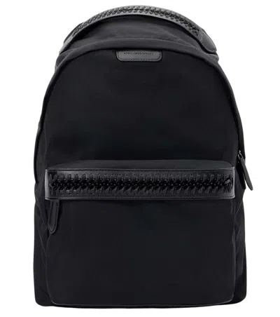 Stella Mccartney Black Logo Large Backpack