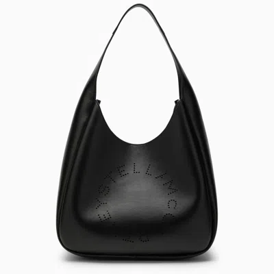 STELLA MCCARTNEY STELLA MCCARTNEY | BLACK LOGO MEDIUM TOTE BAG