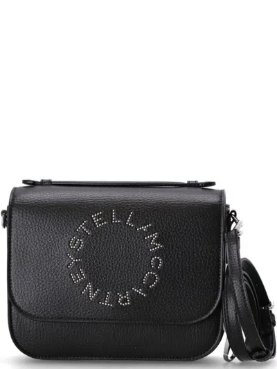 Stella Mccartney Black Logo Mini Crossbody Bag