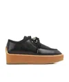 Stella Mccartney Black Logo Muffin Shoes In Black