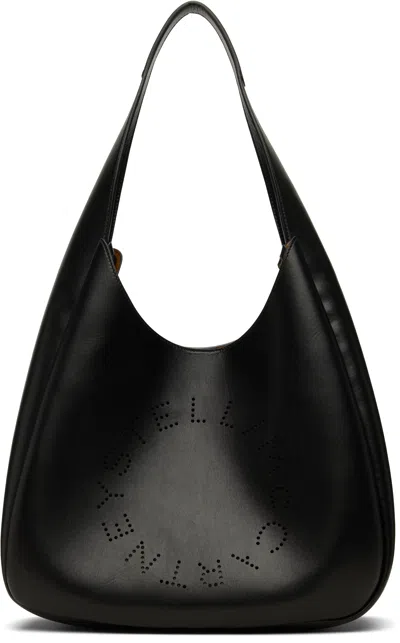 Stella Mccartney Black Logo Slouchy Tote