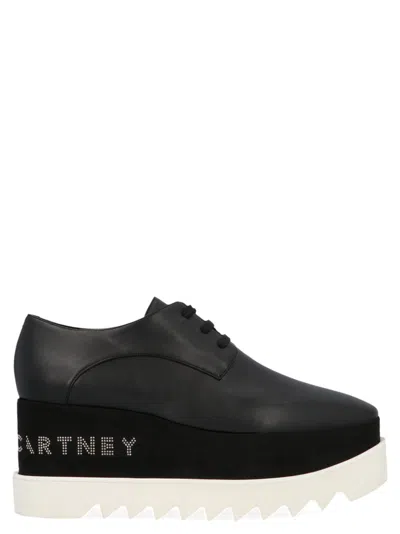 STELLA MCCARTNEY BLACK LOGO SNEAKERS