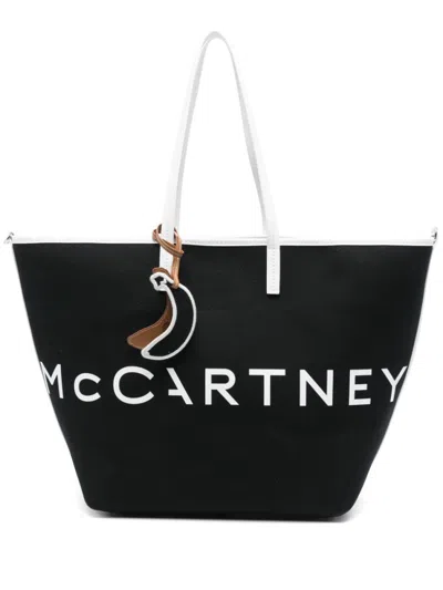 Stella Mccartney Black Logo Tote Bag
