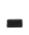 Stella Mccartney Falabella Continental Wallet In Black