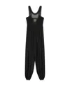Stella Mccartney Black Mesh Spliced Jumpsuit In Black