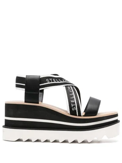 STELLA MCCARTNEY BLACK OPEN TOE SANDALS