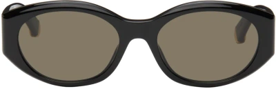 Stella Mccartney Black Oval Sunglasses