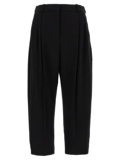 STELLA MCCARTNEY BLACK PANTS WITH FRONT PLEATS