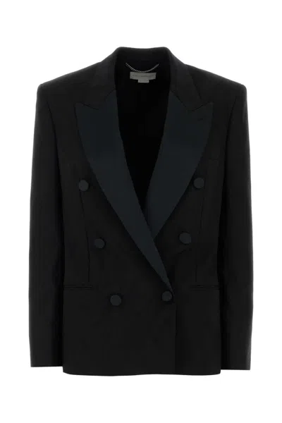STELLA MCCARTNEY BLACK PEAKED LAPEL BLAZER
