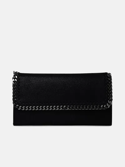 Stella Mccartney Black Polyester Big Falabella Wallet
