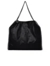 Stella Mccartney Falabella Triple Chain Mini Tote Bag In Black