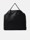 Stella Mccartney Black Polyester Falabella 3 Chain Handbag In Black