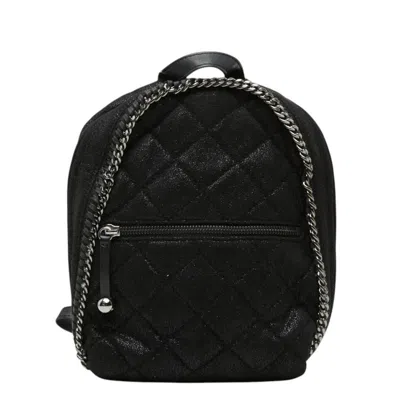 Pre-owned Stella Mccartney Black Polyester Leather Backpack ()