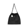 Stella Mccartney Black Polyester Shoulder Bag In Black