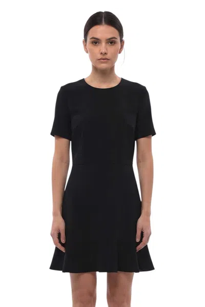 Stella Mccartney Black Round Neck Mini Dress
