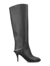 Stella Mccartney Black Ryder Knee-high Stiletto Boots For Women In Black