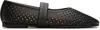 Stella Mccartney Black Ryder Perforated Ballerina Flats In 1000 Black