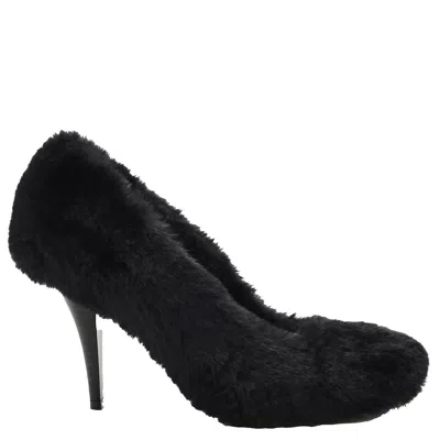 Stella Mccartney Black Ryder Shaggy Stiletto Pumps