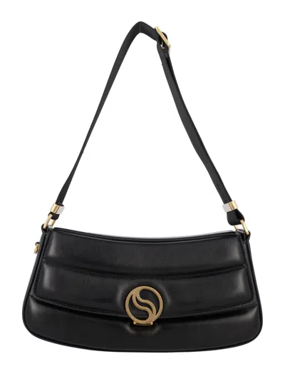 Stella Mccartney Black S-wave Shoulder Bag