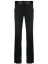 Stella Mccartney Satin-waistband Detail Trousers In Black