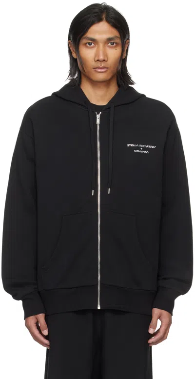 Stella Mccartney Black Sexy Robot Hoodie In 1000 Black