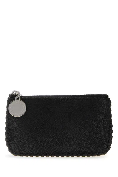 Stella Mccartney Black Shaggy Deer Falabella Coin Purse