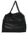 Stella Mccartney Black Shaggy Deer Falabella Fold-over Tote (authentic Pre-  Loved)