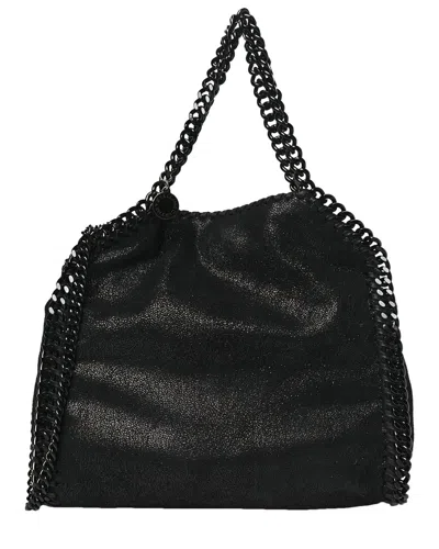 Stella Mccartney Black Shaggy Deer Falabella Fold-over Tote (authentic Pre-  Loved)