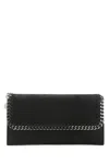 STELLA MCCARTNEY BLACK SHAGGY DEER FALABELLA WALLET