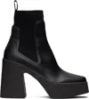 Stella Mccartney Black Skyla Heeled Sock Chelsea Boots In Black
