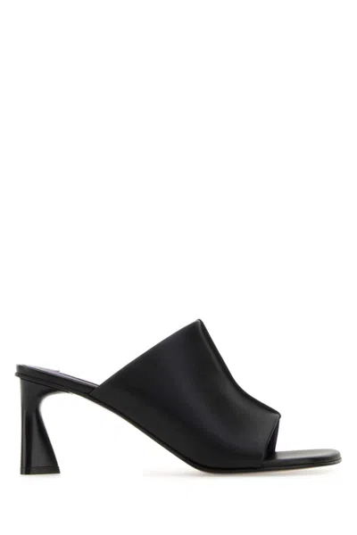 STELLA MCCARTNEY BLACK SLIP ON HEELS