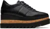 Stella Mccartney Elyse Platform Brogues With Contrast Sole In Black